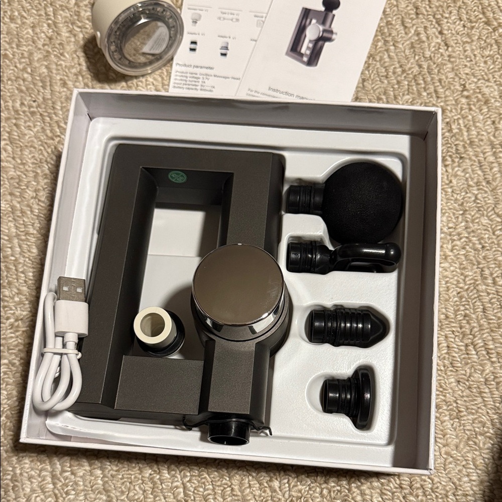 Black Percussion Massager - Picture 4 of 6